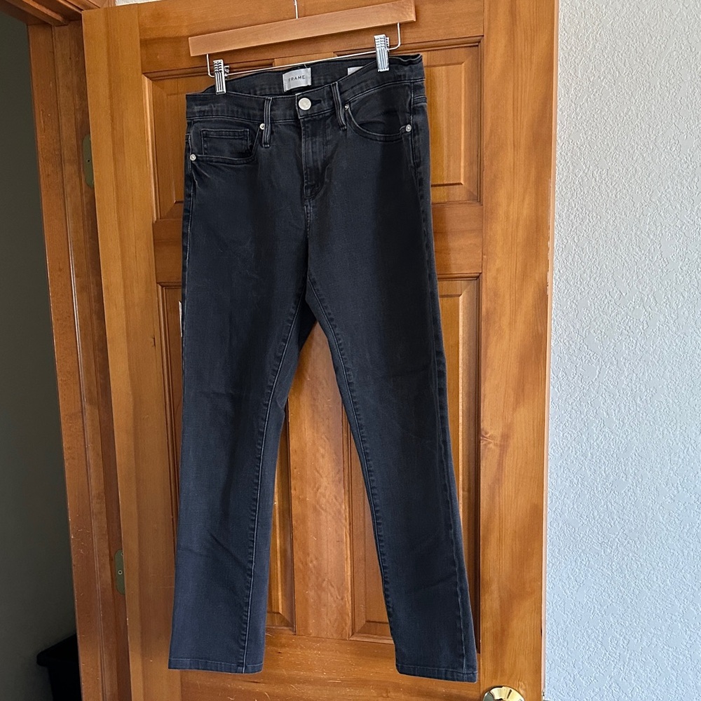 Frame Denim Men's Slim Black Jeans